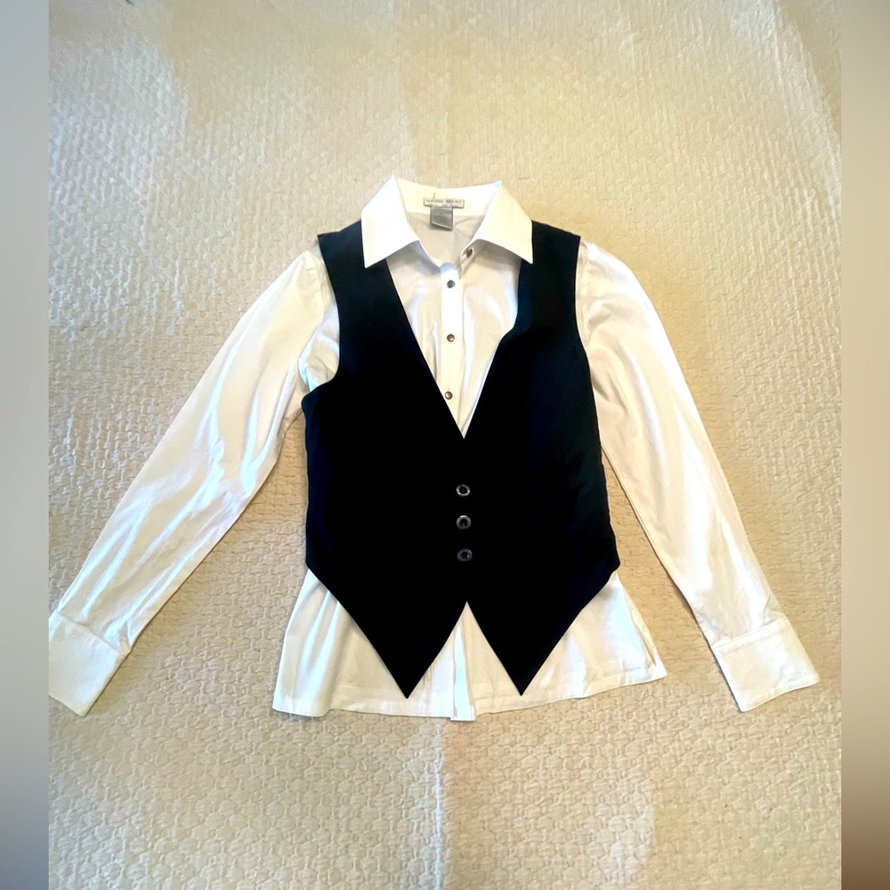 Alberto Makali blouse with Vest size Medium
